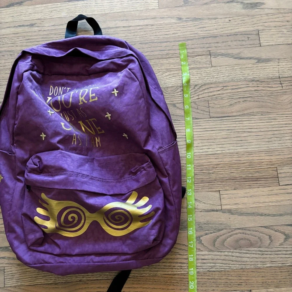 Harry Potter Luna Lovegood Purple Backpack Sane As I Am Spectrespecs Bag